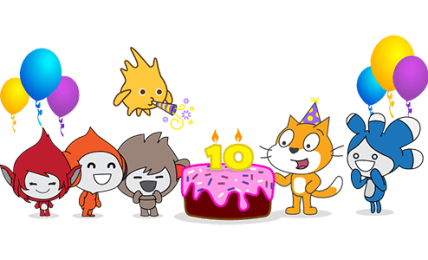 Scratch cumple 10 años