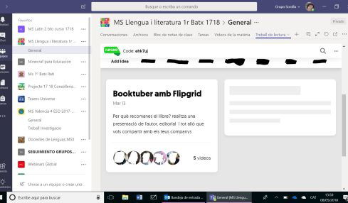 booktubers CON FLIPGRID