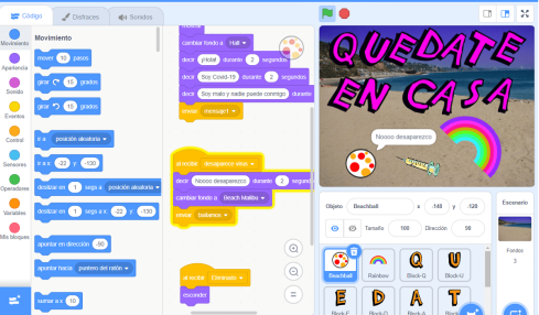 programación con scratch