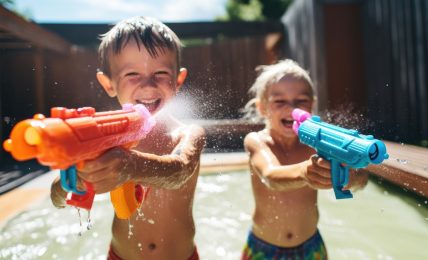 juegos con pistolas de agua