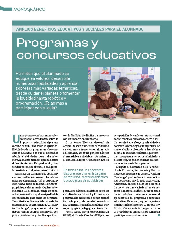 Programas y concursos educativos